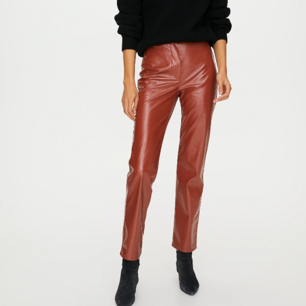 ❤️ DANIER Leather Pants~NWOT - Picture 2 of 9